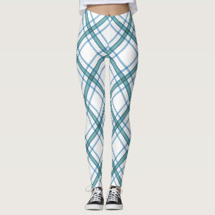 Tartan in turquoise leggings