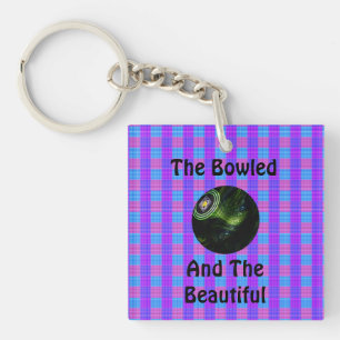 Tartan Lawn Bowls Bowled Beautiful Design, Key Ring