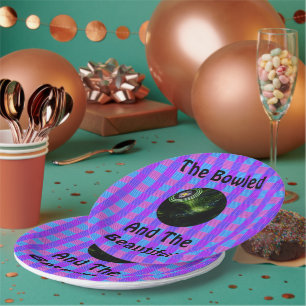 Tartan Lawn Bowls Bowled Beautiful Design, Paper Plate