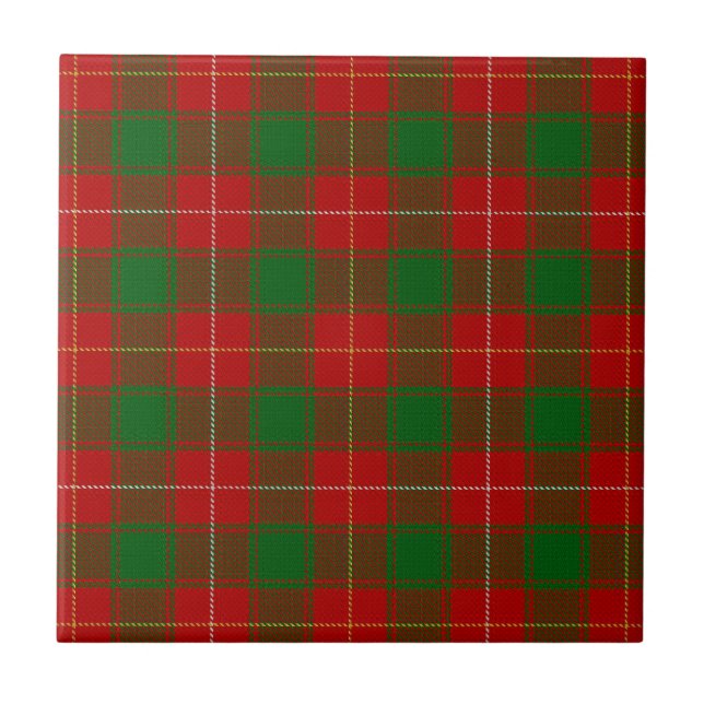 Tartan Macfie Ceramic Tile (Front)
