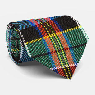 Tartan multicolor pattern tie