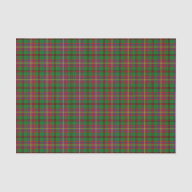 Tartan Of The Celts Tartan Pattern Tissue Paper (Front)