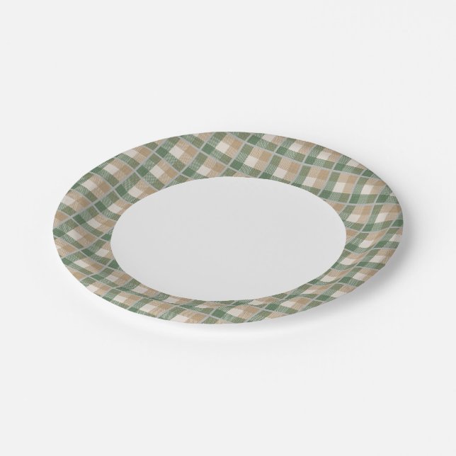 Tartan Paper Plate (Angled)