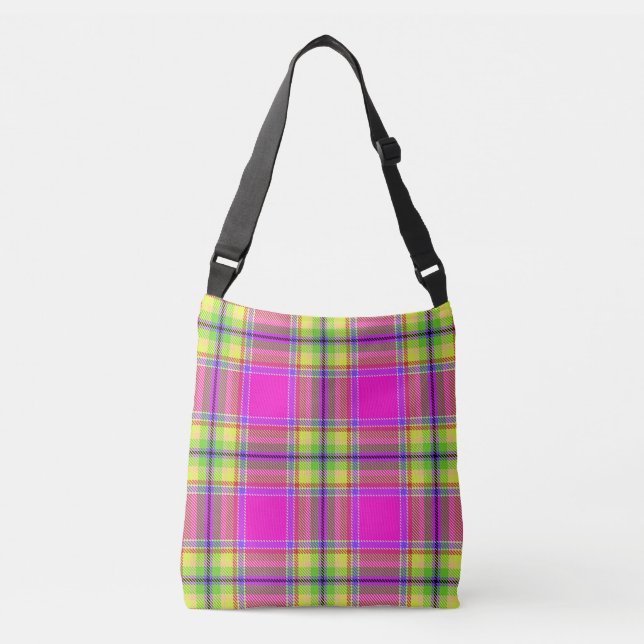 TARTAN PATTERN 6 CROSSBODY BAG (Front)
