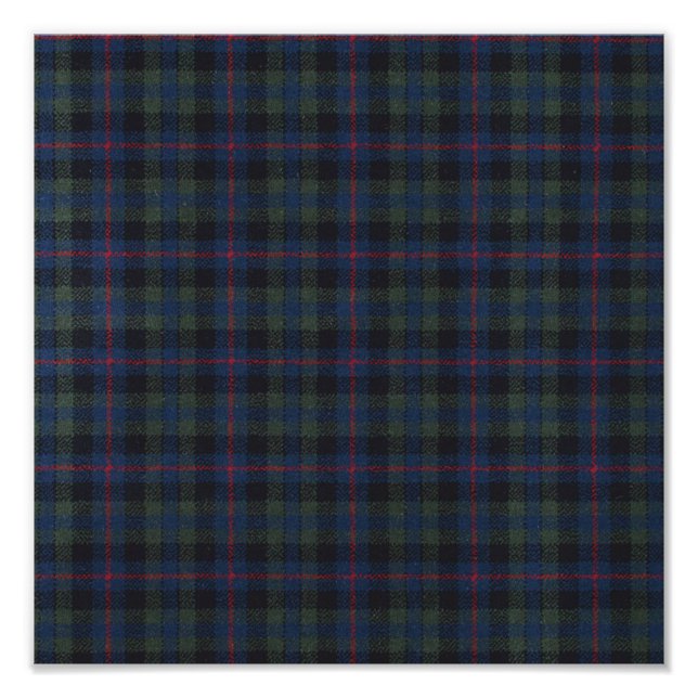 tartan pattern fabric Campbell Posters Prints (Front)