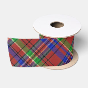 Tartan Pattern Red Green Blue Plaid Satin Ribbon
