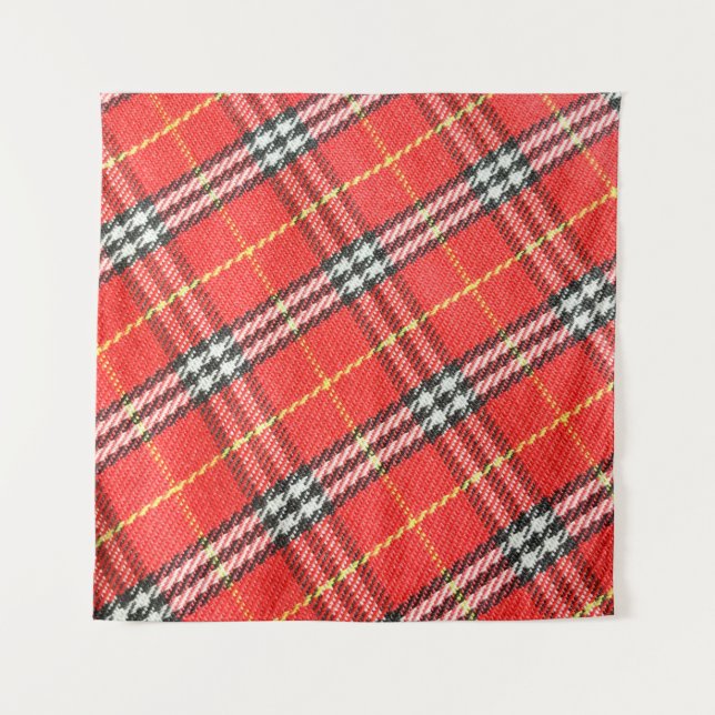 Tartan pattern / texture used as background tapestry (Front)