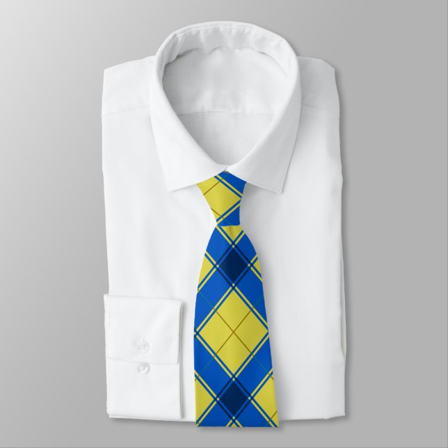 Tartan Pattern Tie (Tied)