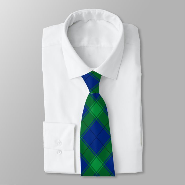 Tartan Pattern Tie (Tied)