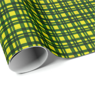 Tartan pattern wrapping paper
