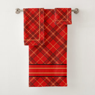Tartan Plaid Bath Towel Set