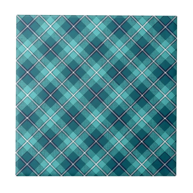Tartan Plaid Ceramic Tile (Front)