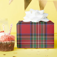 Tartan Plaid Clan Stewart Red Green Rustic