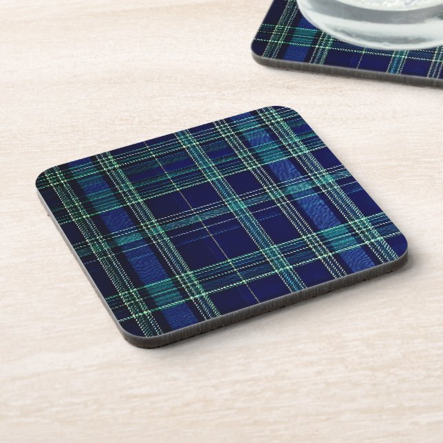 Tartan plaid coaster (Left Side)