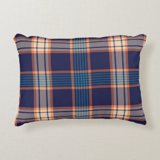 Tartan plaid, colourful navy texture. decorative cushion