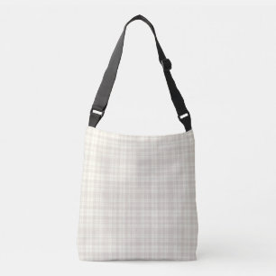 Tartan Plaid Cream & Beige No. 66 Crossbody Bag