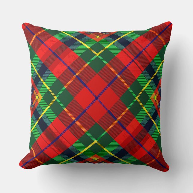 Tartan Plaid Cushion (Front)