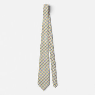 Tartan plaid diagonal pattern tie