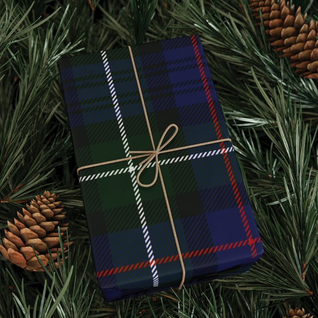 Tartan Plaid Green Purple Check Clan MacKenzie Wrapping Paper (Plaid Clan MacKenzie Green Purple Wrapping Paper)