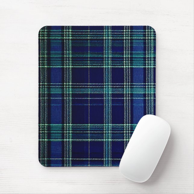Tartan plaid mouse pad (With Mouse)