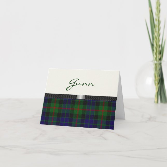 Tartan Plaid Note card (Front)
