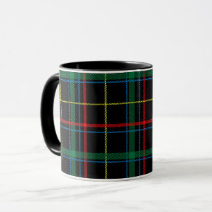 Tartan Plaid Pattern, Green, Mug
