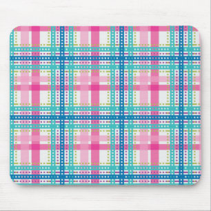 Tartan, plaid pattern mouse pad