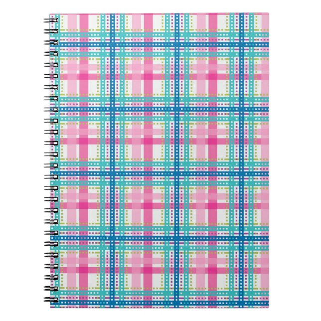 Tartan, plaid pattern notebook (Front)
