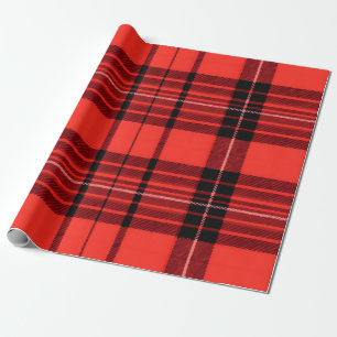 Tartan Plaid Red Traditional Modern Collection Wrapping Paper