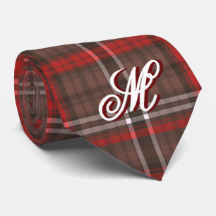 Tartan Plaid Red Traditional Trendy Collection Tie