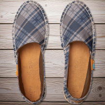 Tartan Plaid - Taupe Brown and Navy Blue