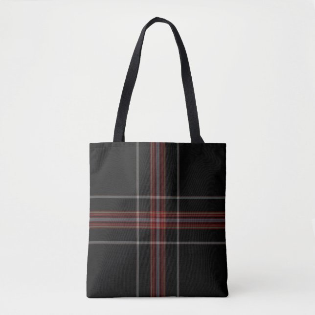 Tartan Plaid Tote Bag (Front)
