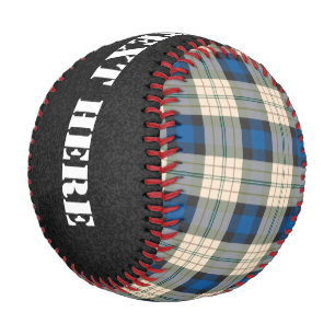 Tartan plaids pattern - traditional blue beige baseball