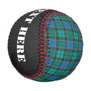 Tartan plaids pattern - traditional blue green baseball