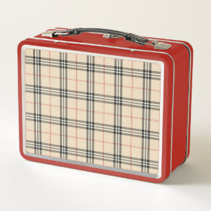 Tartan print lunchbox
