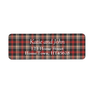 Tartan Return Address Return Address Label
