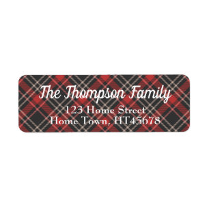 Tartan Return Address Return Address Label