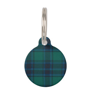 Tartan Round Pet Tag