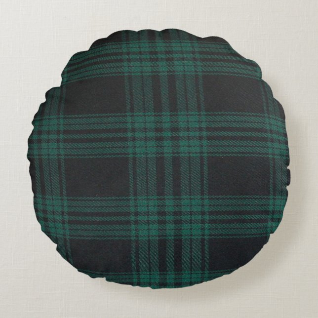 Tartan Round Throw Pillow (16") (Front)