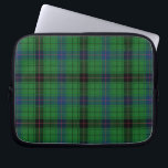 Tartan Rustic Davidson Plaid Blue Green Laptop Sleeve<br><div class="desc">Clan Davidson tartan green black chequered design laptop sleeve for anyone who loves classic and elegant cover that's great to give your laptop somewhere comfy to lay down and reduce scratches. Celebrate all things Scottish tradition with this cool Clan Davidson tartan print laptop sleeve. TIP: Great to pair with our...</div>