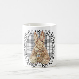 Tartan Scottie Black & White Coffee Mug