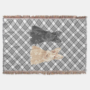 Tartan Scotties Throw Blanket