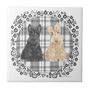 Tartan Scotties Tile