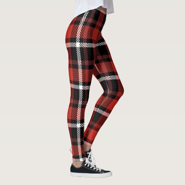Tartan Seamless Tiles Leggings (Right)