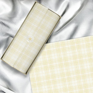 Tartan - Several Hues of Pastel Yellow Tissue Paper