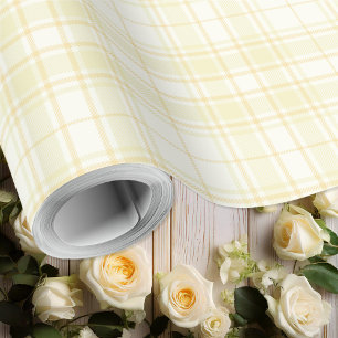 Tartan - Several Hues of Pastel Yellow Wrapping Paper