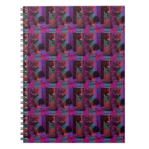 "Tartan Tails: The Playful Purple Kitten" Notebook