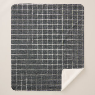 tartan texture sherpa blanket