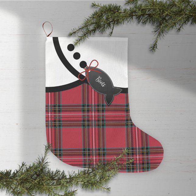 Tartan Tidings Cat Christmas Stocking (Creator Uploaded)
