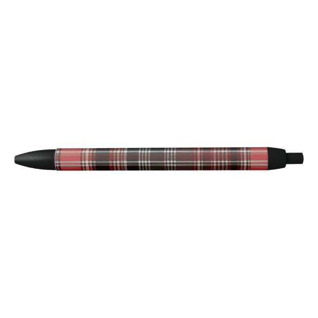 Tartan, Timeless Check Pattern Black Ink Pen (Front)